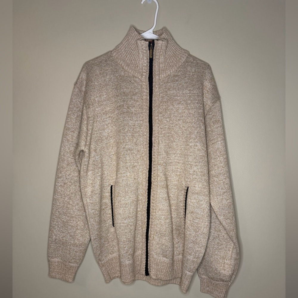 Men's Yeokou XL Beige Sweater